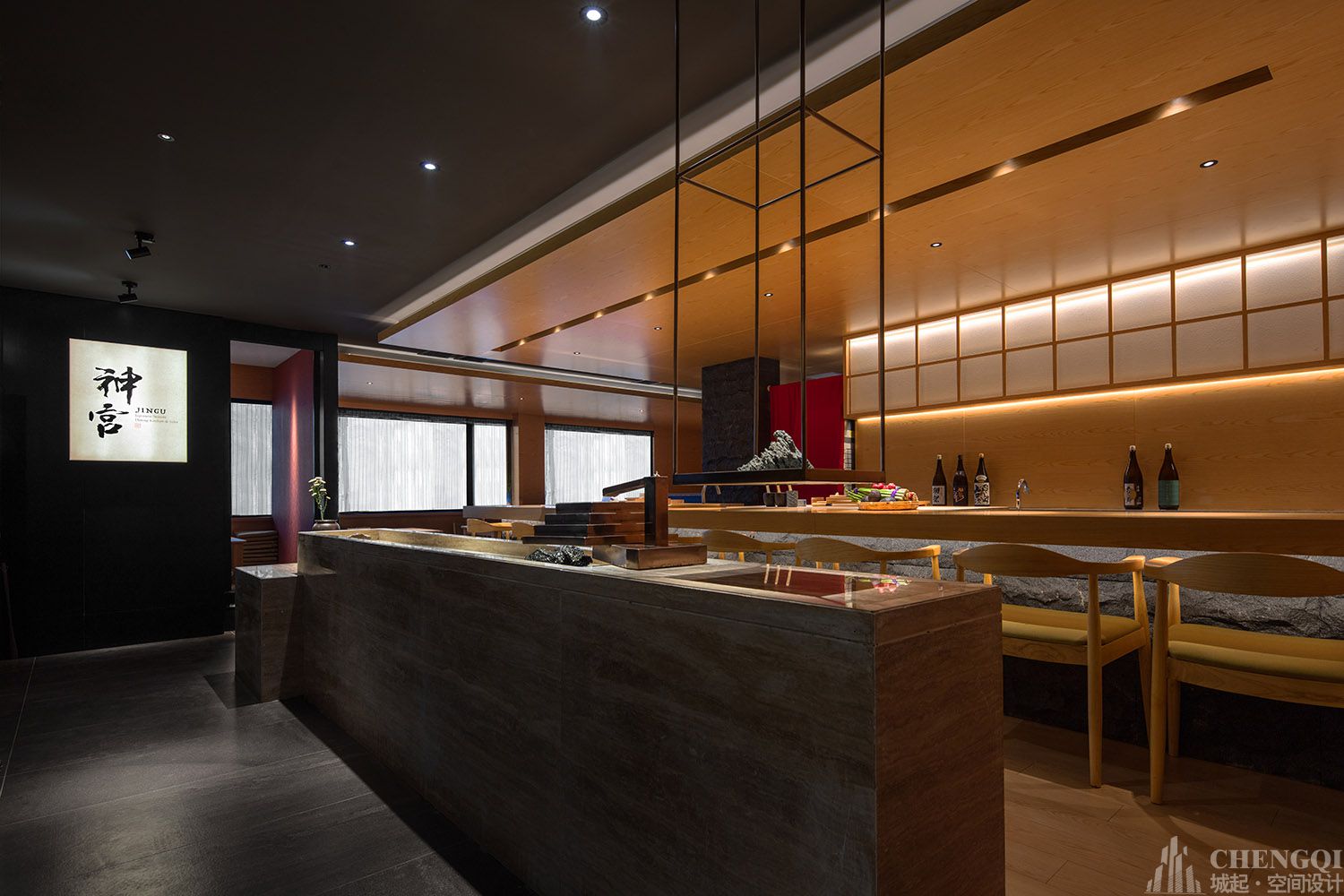 料理店設(shè)計(jì)效果圖,料理店裝修圖片