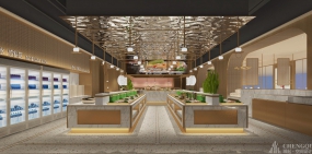自助餐廳設(shè)計(jì)效果圖,自助餐廳裝修圖片