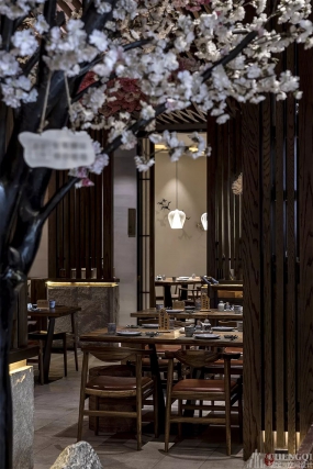 料理店裝飾布局圖,料理店裝飾案例圖