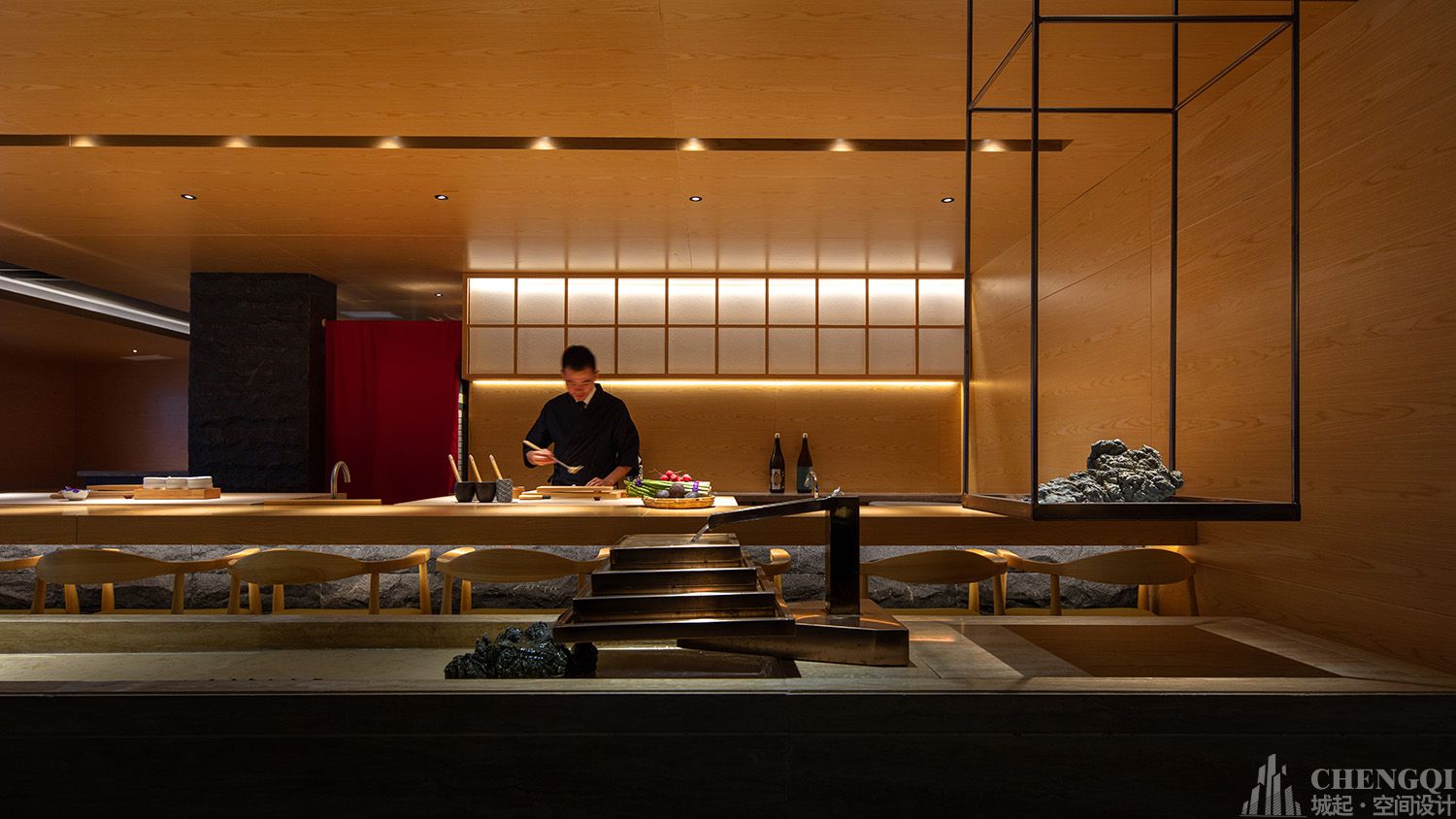 料理店設(shè)計(jì)布局圖,料理店設(shè)計(jì)案例圖