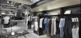 精美服裝店裝修貨架圖片