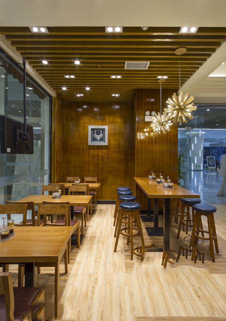 大氣時(shí)尚快餐店門頭裝修效果圖