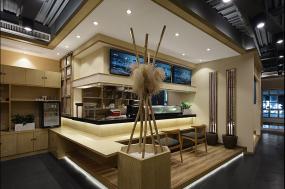 韓式料理店實(shí)木餐桌椅圖片