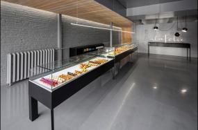 蛋糕店室內(nèi)背景墻設計效果圖