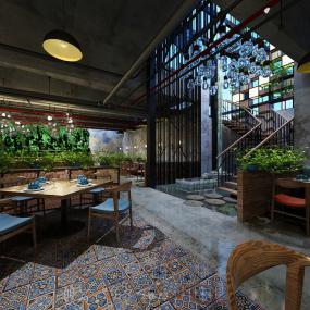 火鍋店門面室內(nèi)裝修效果圖片