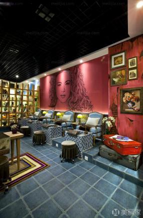 現(xiàn)代小型美甲店室內(nèi)吊頂設(shè)計(jì)裝修效果圖