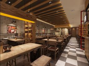 飯店門(mén)面室內(nèi)裝飾設(shè)計(jì)效果圖