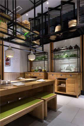 小飯店裝修形象墻效果圖