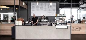 奶茶店收銀臺設(shè)計裝修效果圖片