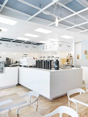 簡約歐式風格超市奶茶店裝修效果圖
