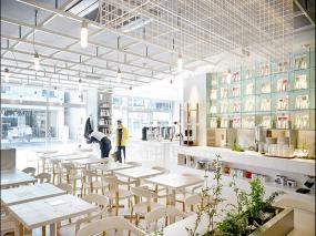 溫馨田園奶茶店裝修風(fēng)格