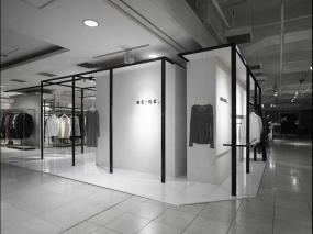 女服裝店掛衣架裝修效果圖片