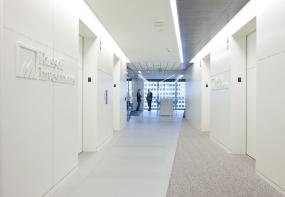 時尚辦公室過道背景墻裝修圖片大全