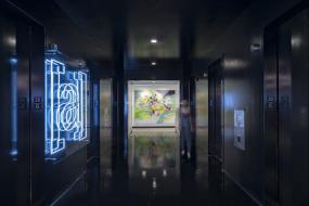 現(xiàn)代簡約風格辦公室走廊吊頂效果圖片