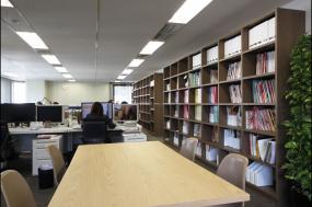 員工辦公室書柜裝飾設(shè)計(jì)效果圖2018圖片