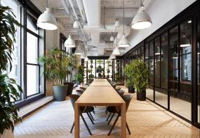 企業(yè)辦公室仿木地板地磚裝修效果圖片