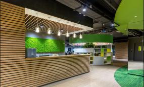 化工企業(yè)公司前臺(tái)裝修圖片