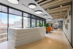 化工企業(yè)公司前臺(tái)裝潢效果圖