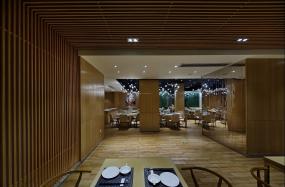 高檔中式快餐店裝修效果圖大全