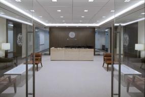 辦公室石膏板背景墻裝修裝潢效果圖