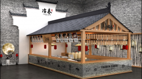 高檔包子店裝修效果圖
