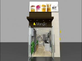 創(chuàng)意奶茶店設(shè)計裝飾效果圖片