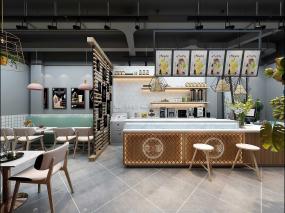創(chuàng)意奶茶店裝修效果圖