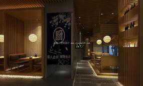 最新日本壽司料理店裝飾實(shí)景圖