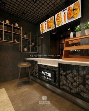 小吃店裝修設計效果圖