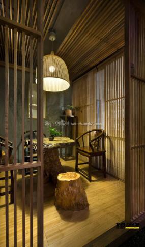 中式茶館裝修高清圖片
