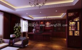 中式傳統(tǒng)風(fēng)格辦公室裝修裝潢效果圖
