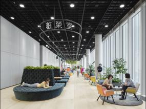現(xiàn)代辦公室集成吊頂燈裝修效果圖