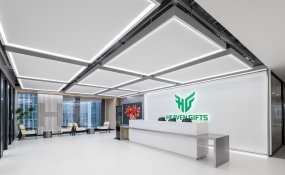 蜂巢型辦公空間設(shè)計裝修圖