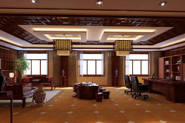 中式<a href=http://m.tt45tt.cn/pictrue/bgs target=_blank class=infotextkey>辦公室裝修效果圖</a>片